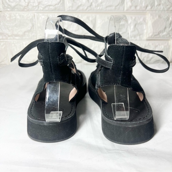 NWT J. Crew - Lace-up mini wedge sandals in suede Size 6.5 - Picture 4 of 8